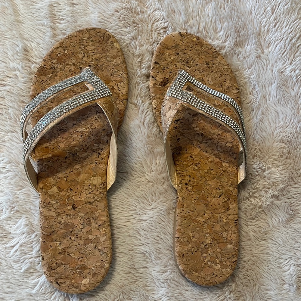 NWOT Cork Slide Sandals Size 8